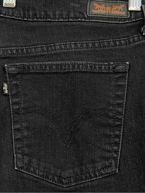 Y2K Levi's 515 Women's Bootcut Wide Leg Jeans Black Denim 12 Label Western Boot